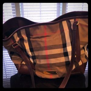 Burberry Bridle House Check Canterbury Tote Small